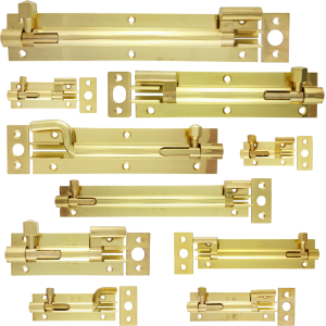 Carlton Polished Brass Necked Barrel Bolts