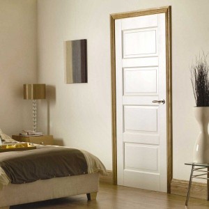 Hertford White Primed Solid Contemporary Four Panel Doors