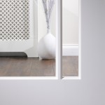 Bude Solid White Primed Glazed Interior Doors