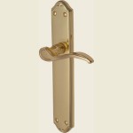 Newport Pagnell Verona Polished Brass Long Plate Handles