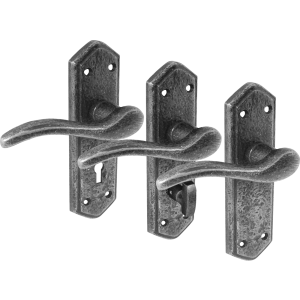 Newton Le Willows Wentworth Pewter Door Handle Sets