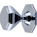 Octagonal Flat Centre Door Knob Polished Chrome