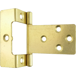 50mm Cranked Flush Hinge Brass