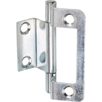 50mm Double Cranked Flush Hinge Bright Zinc