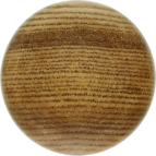 Woodcraft Oakleigh Wood Cupboard Knob Nickel Rose