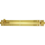 254 x 38mm Architectural Straight Barrel Bolt Polished Brass