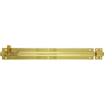 305mm x 38mm Architectural Straight Barrel Bolt Polished Brass