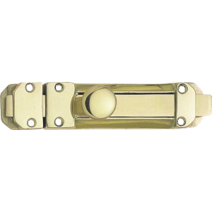 152mm Heavy Duty Slide Bolt Polished Brass
