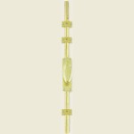 Polished Brass Espagnolette Bolt 3m