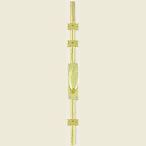 Polished Brass Espagnolette Bolt 3m