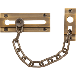 Rectangular Door Chain Antique Brass