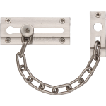 Rectangular Door Chain Satin Nickel