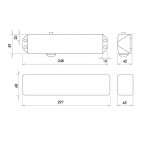 Overhead Door Closer Polished Brass