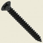 8 Hinge Screws Black