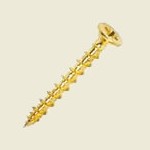 8 Hinge Screws PVD Brass