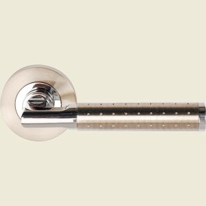 Aura Lever On Rose - Dual Finish Door Handles