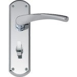 Garda Bathroom Door Handles Polished Chrome