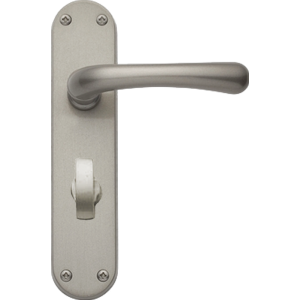 Idro Bathroom Lock Door Handles Satin Nickel