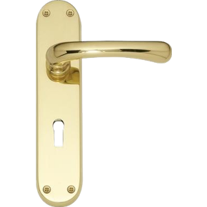 Idro Sash Lock Door Handles Polished Brass