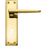 Lugano Sash Lock Door Handles Polished Brass