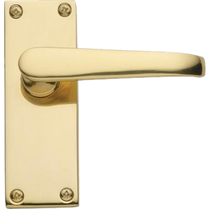 Victorian Latch Door Handles Polished Brass