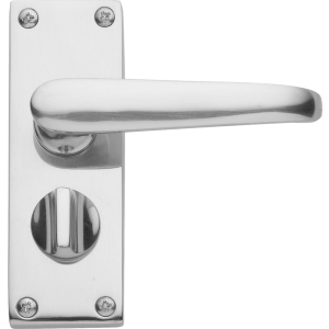 Victorian Privacy Door Handles Polished Chrome