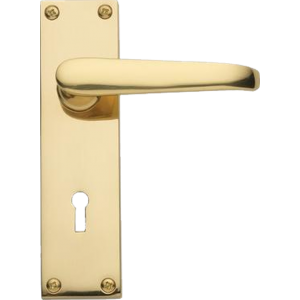 Victorian Sash Lock Door Handles Polished Brass