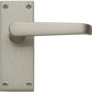 Victorian Latch Door Handles Satin Nickel