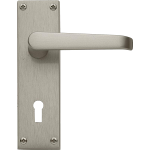 Victorian Sash Lock Door Handles Satin Nickel
