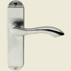 Broadway Satin Chrome Latch Lever Handles