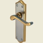 Buckingham Jupiter Split Finish Lever Latch Handles