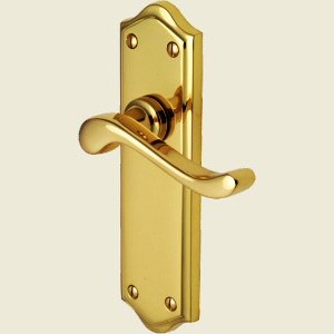 Paignton Polished Brass Door Handles