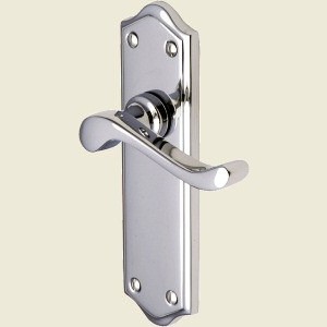 Buckingham Polished Chrome Lever Latch Handles