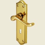 Buckingham Polished Brass Sash Lock Handles