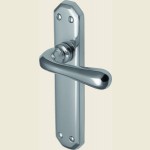 Charlbury Polished Chrome Bathroom Lock Handles