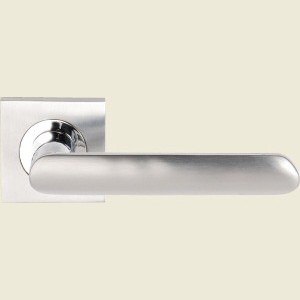 Cima Lever On Square Rose - Dual Finish Door Handles