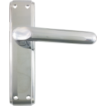 Deco Latch Lever Handles Polished Chrome