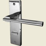 Delta Satin Chrome Bathroom Lock Door Handles