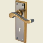 Edwardian Jupiter Split Finish Sash Lock Handles