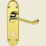 Leyton Epsom Polished Brass Door Handles