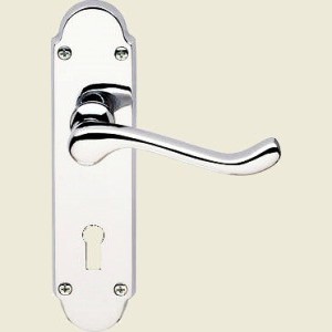 Leek Epsom Polished Chrome Door Handles