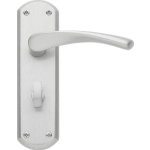 Garda Bathroom Door Handles Satin Nickel