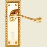 Georgian Brass Lock Handle