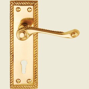 Georgian Brass Sash-Lock Handles