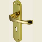 Gloucester Brass Bathroom Lock Handles