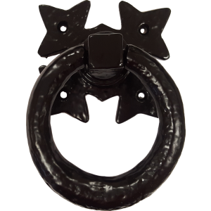 Gothic Gate Door Ring Handle Black Antique