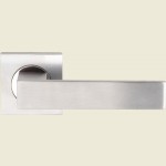 Kapu Lever On Square Rose - Dual Finish Door Handles