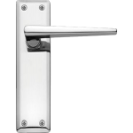 Lugano Latch Door Handles Polished Chrome