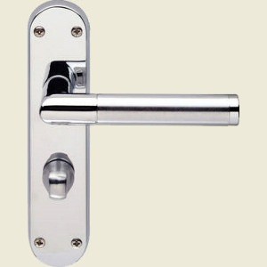 Mitred Bathroom Lock Lever Handles