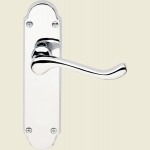 Osprey Suite Polished Chrome Lever Latch Door Handles